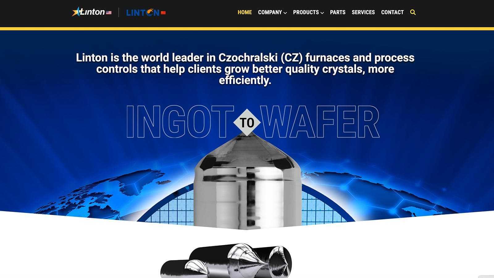 Linton Crystal Technologies Website by Fazio Creative