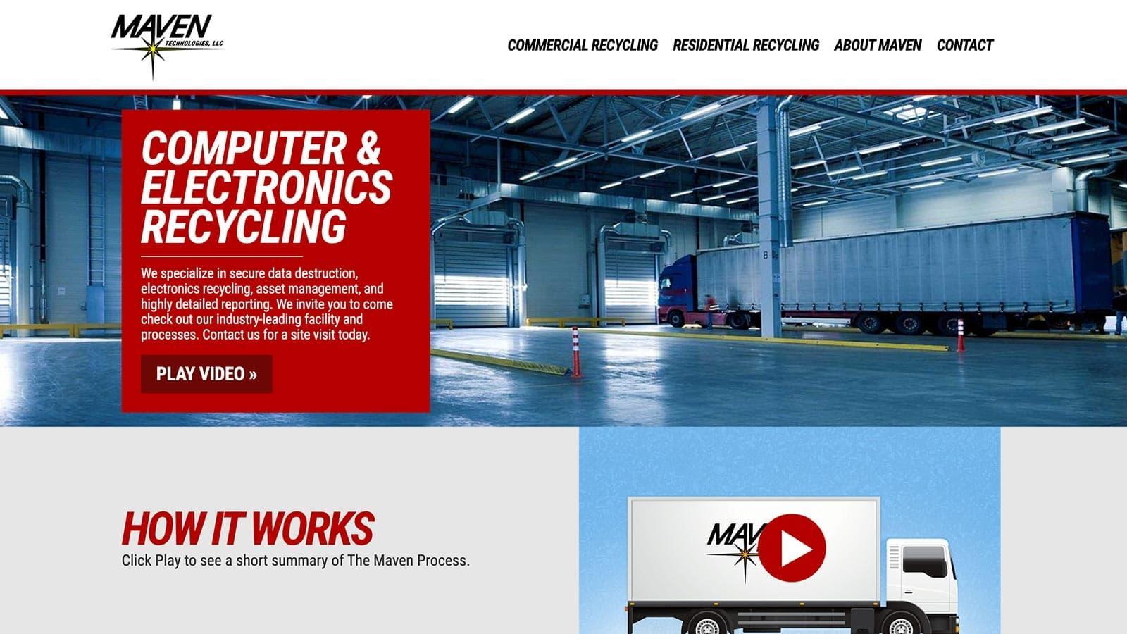 Maven Technologies Website by Fazio Creative